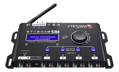 Stetsom STX2448BT Digital Audio Processor Bluetooth Automotive Crossover