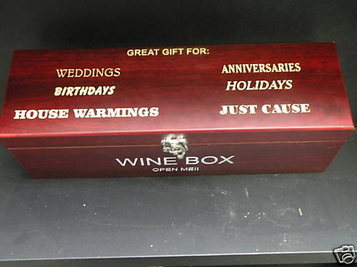 PERSONALIZED WINE GIFT BOX W/ TOOLS - FREE ENGRAVING!!!