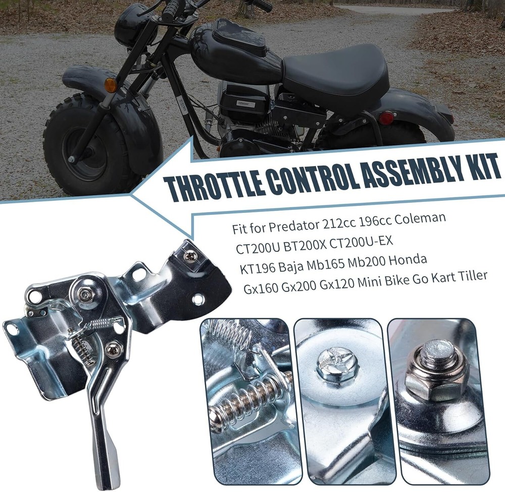 Throttle Control Assembly Kit Fit for Predator 212cc 196cc Coleman Silver New