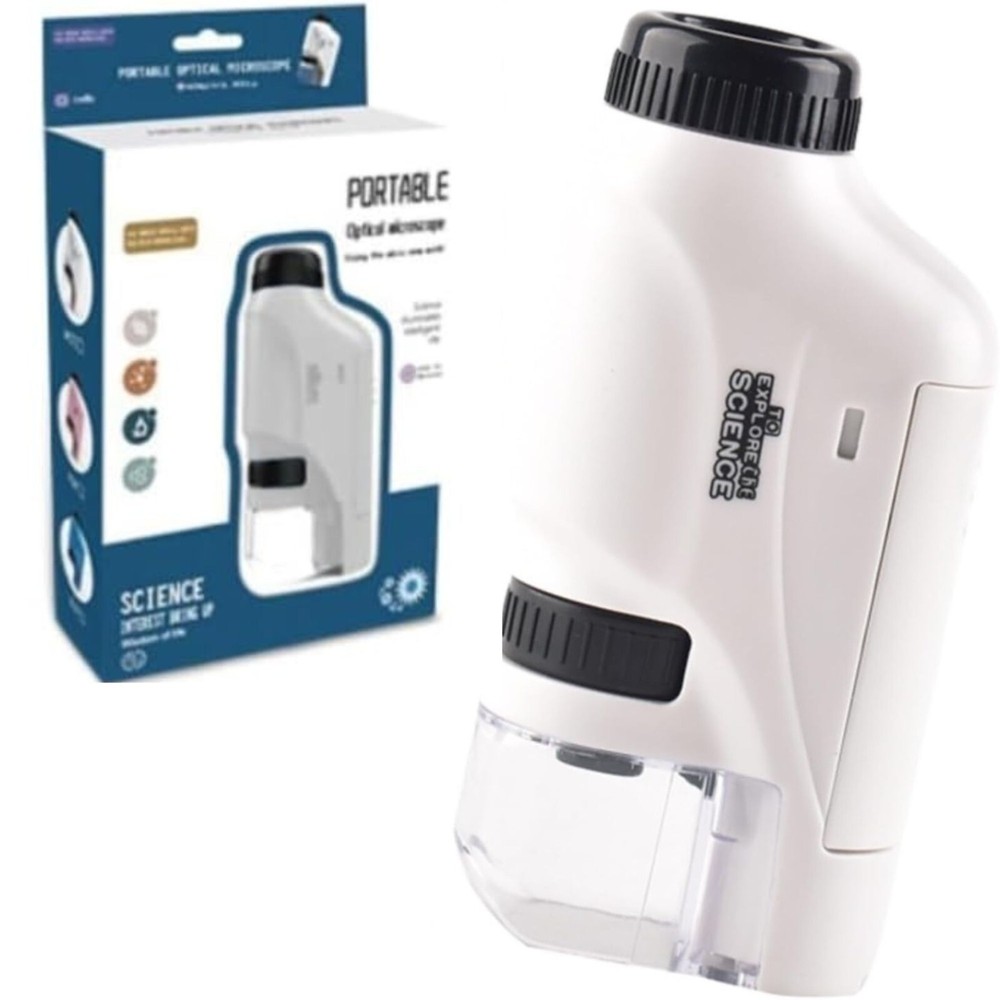 Kids Portable Microscope Handheld Mini Microscope Toy With LED Light - 60X-120X
