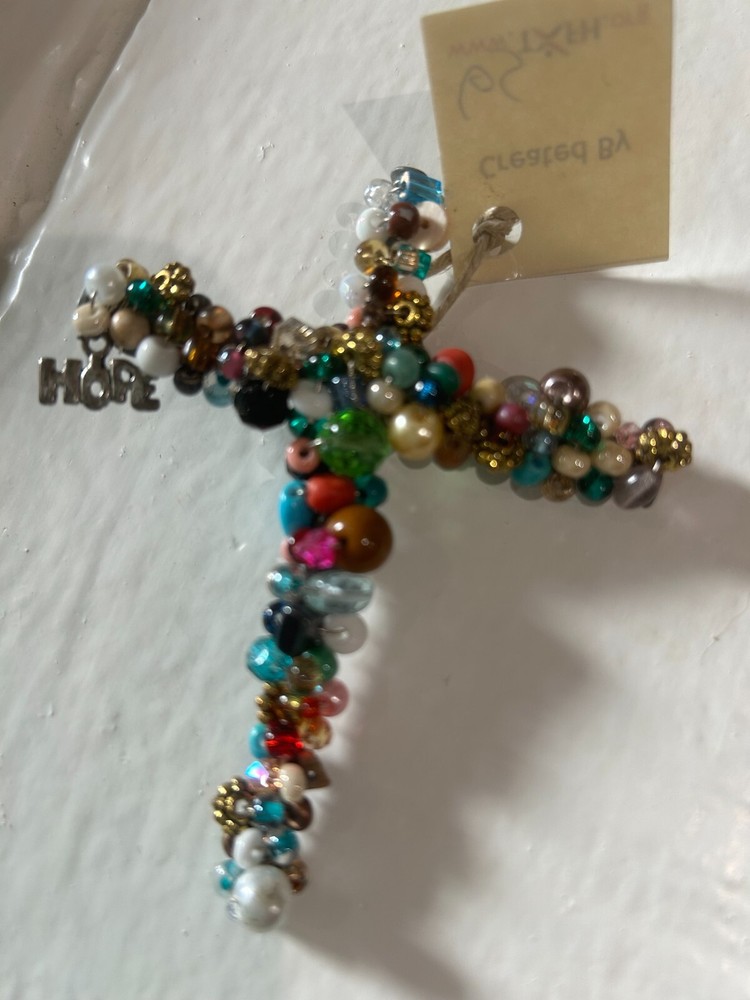 Medium Beaded Crosses Size 3.5x3  Multi-colors.