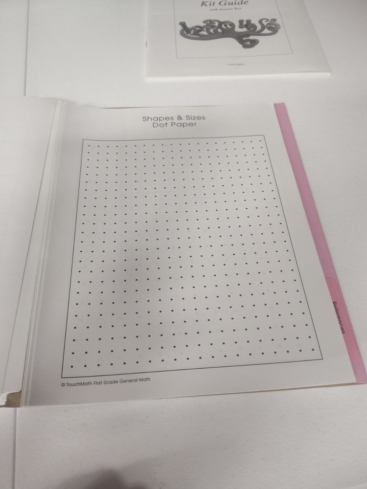 TouchMath General Math Kit First Grade Missing Some Pages 1998 Worksheets TM761