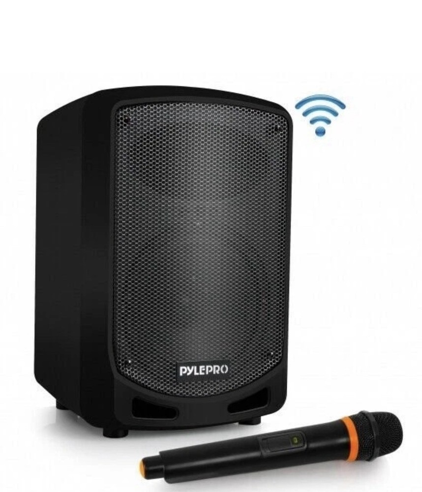 Pyle PSBT65A Bluetooth Portable PA Speaker Karaoke System w Wireless Mic