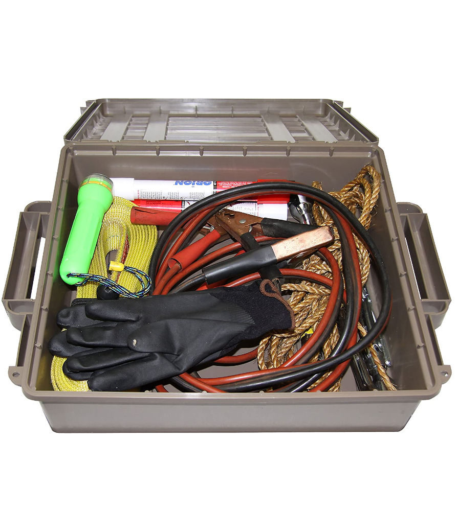 Ammo Box Storage Case Stackable Ammunition Crate Utility Can 2 Lock Water Seal