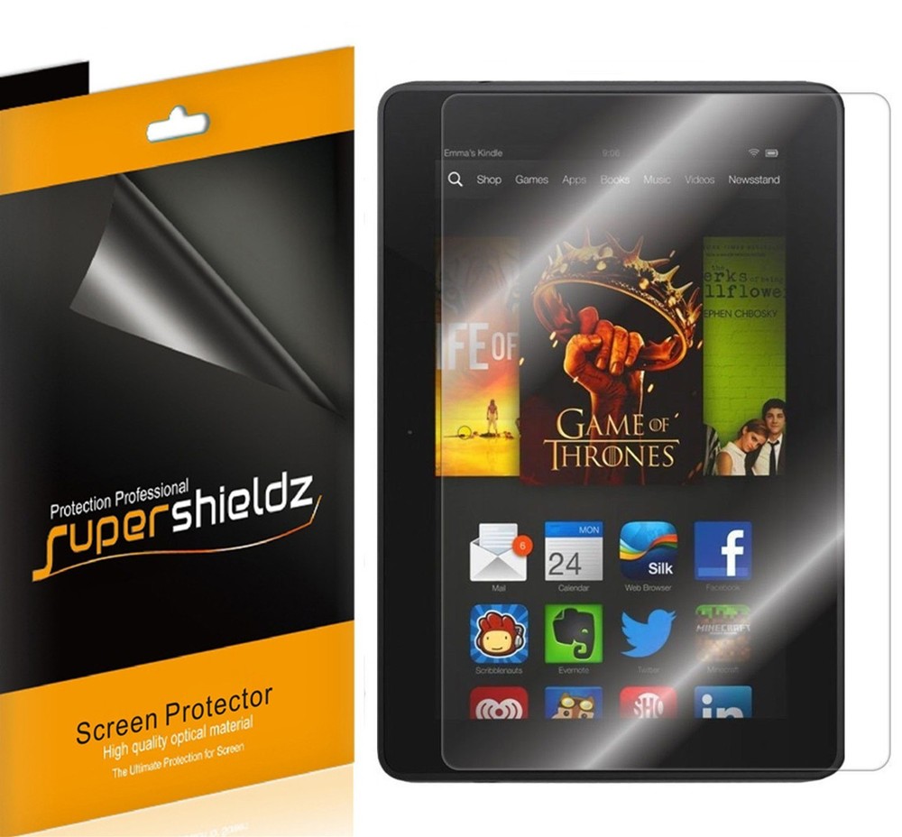 3X Supershieldz Clear Screen Protector Shield for Amazon Kindle Fire HDX 8.9"
