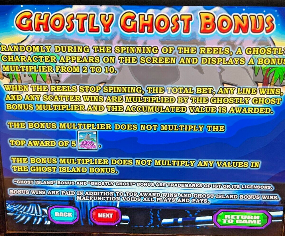 IGT I-game GHOST ISLAND Software