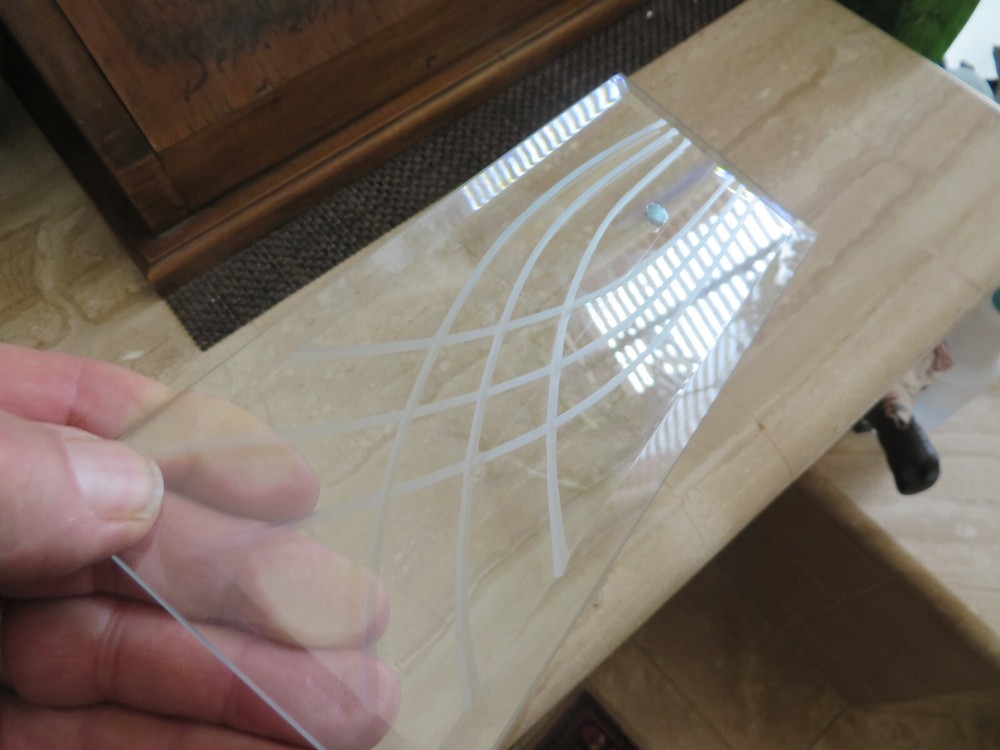 Beveled with Design Glass Panel *