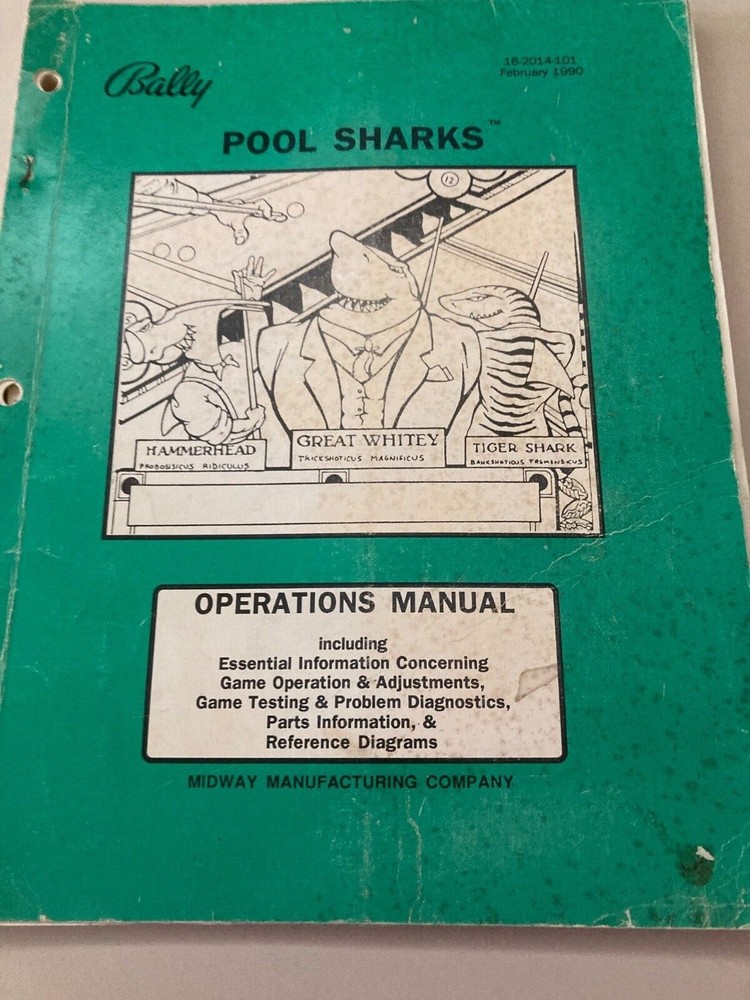 Pool Sharks Pinball Manual