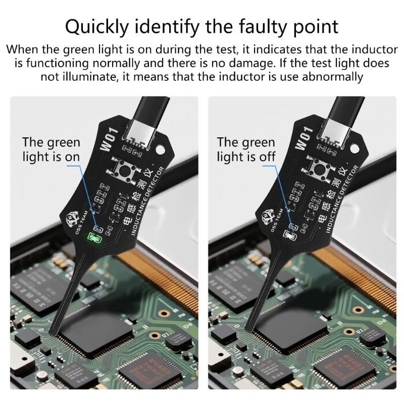 High Precise Inductance Meter Quick Fault Detection W01 Inductor Detectors