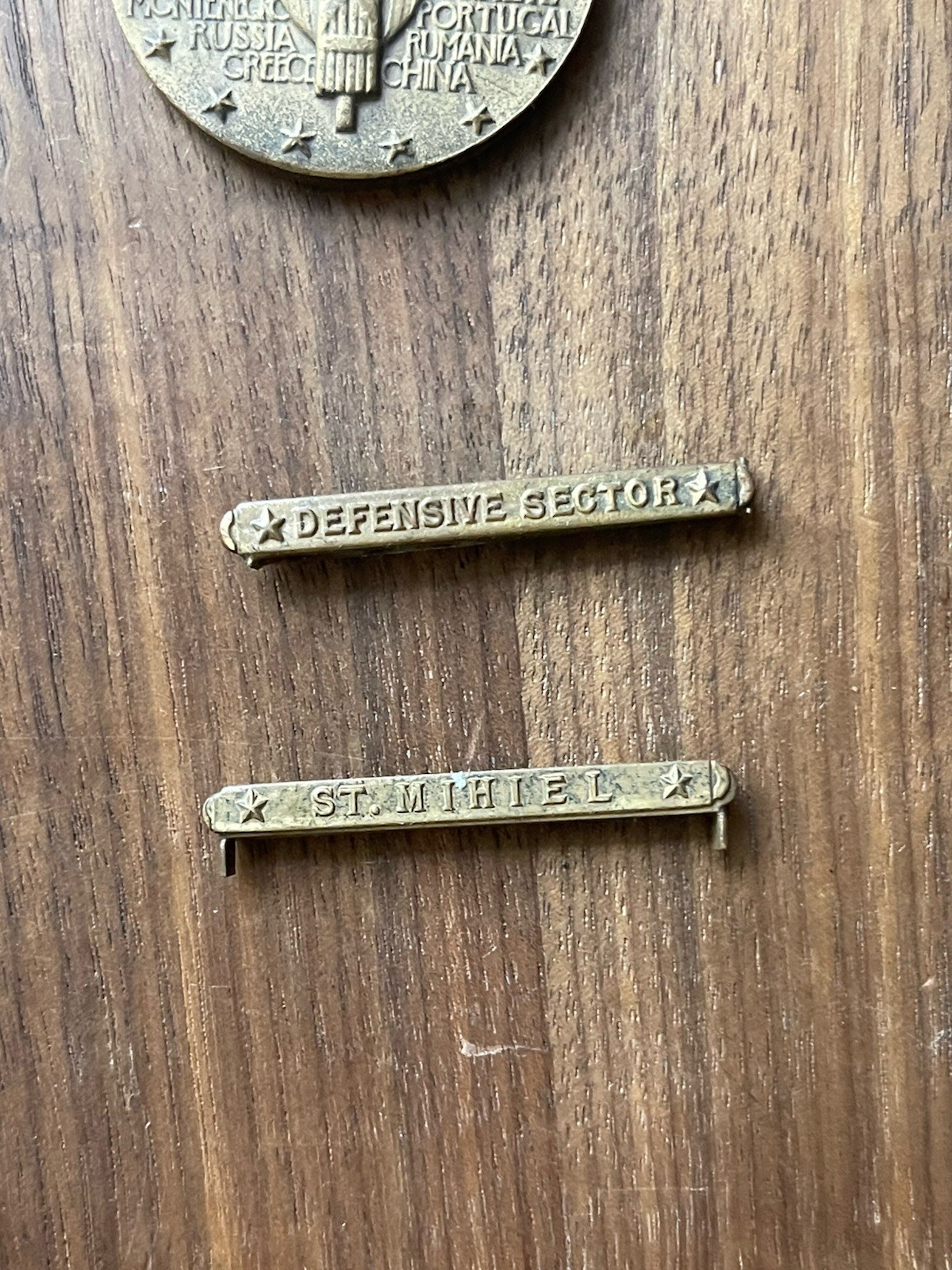WW1 Victory Medal St Mihiel and Defense Sector Bar