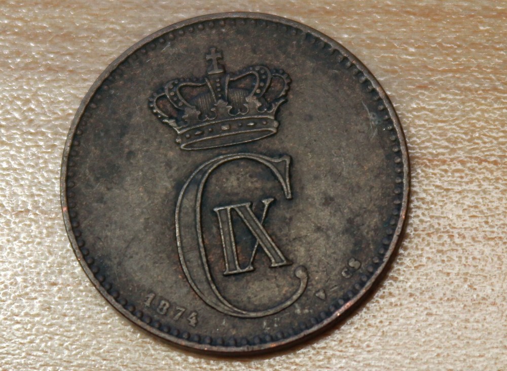 1874 Denmark 2 Ore