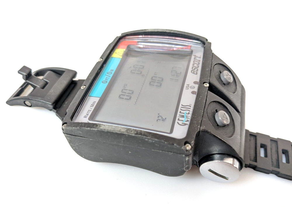 Genesis Escort Wireless / Hoseless Scuba Dive Computer with Manual #2519