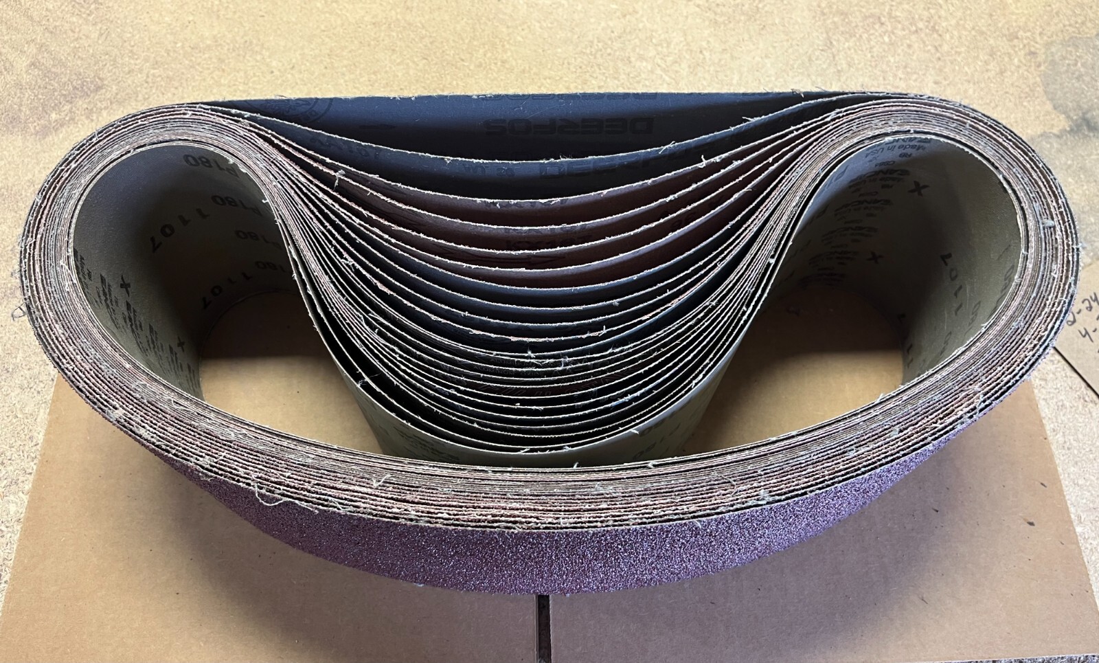 PREMIUM  A/O,  X-WEIGHT  SANDING  BELTS  6" X 48",  10 - PACK,  80-GRIT