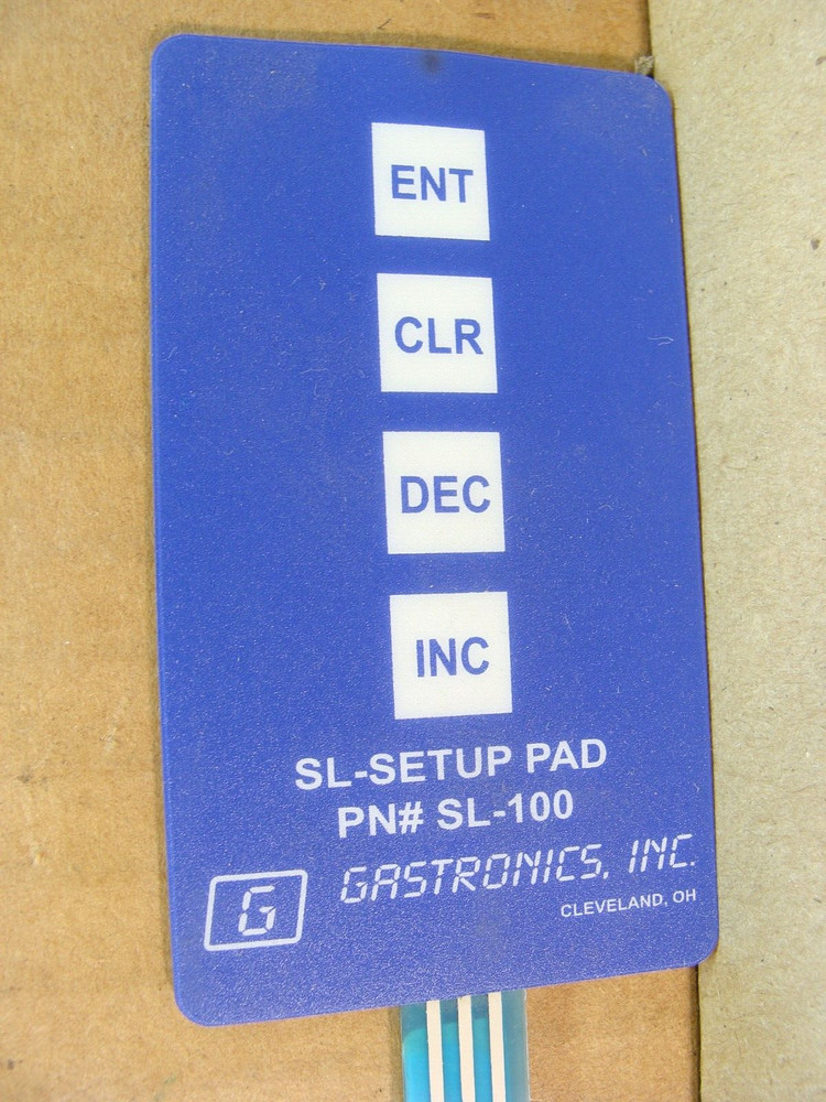 GASTRONICS set up pad switch SL-SETUPPAD SL-100