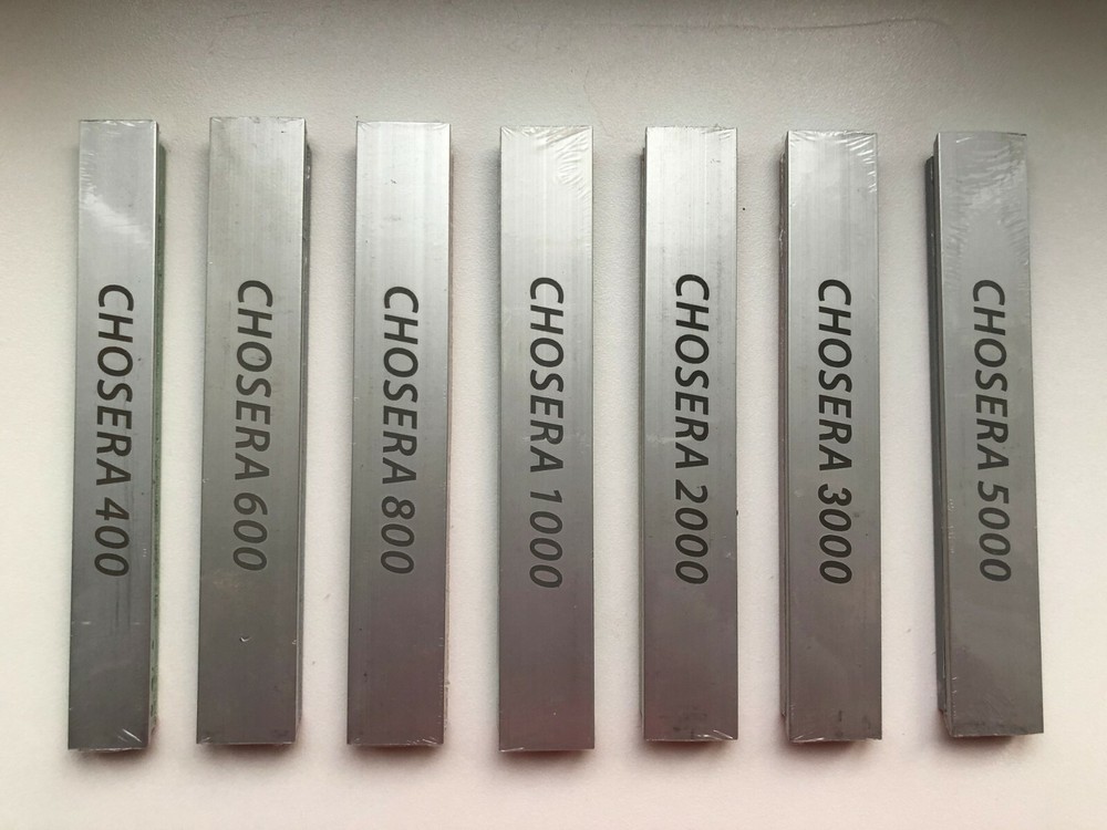 Naniwa Pro Chosera 7 Sharpening Stone set(400-5000) for Hapstone,Edgepro,Tsprof