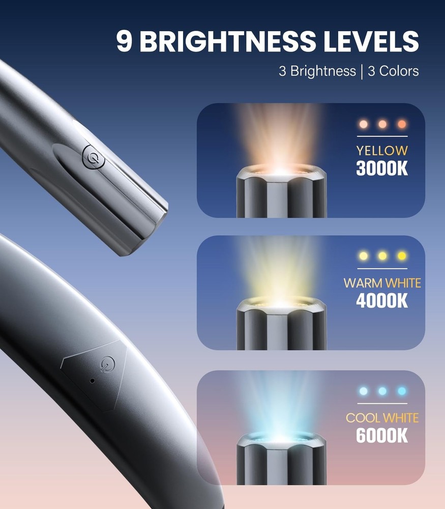 OPAUL Neck Reading Light, Black, ‎OPAULLED01