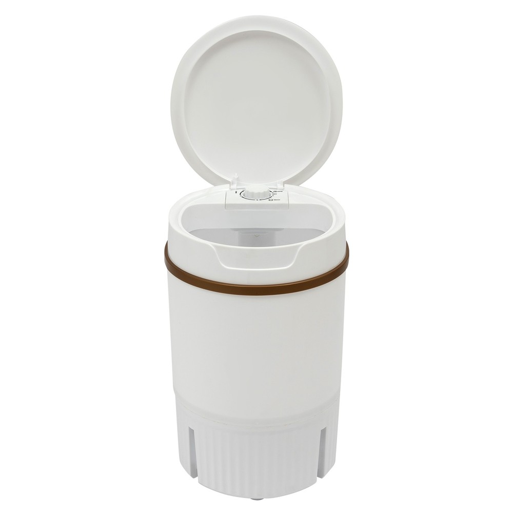 Portable Mini Washing Machine Washer with Drainage Basket Multi-Functional White