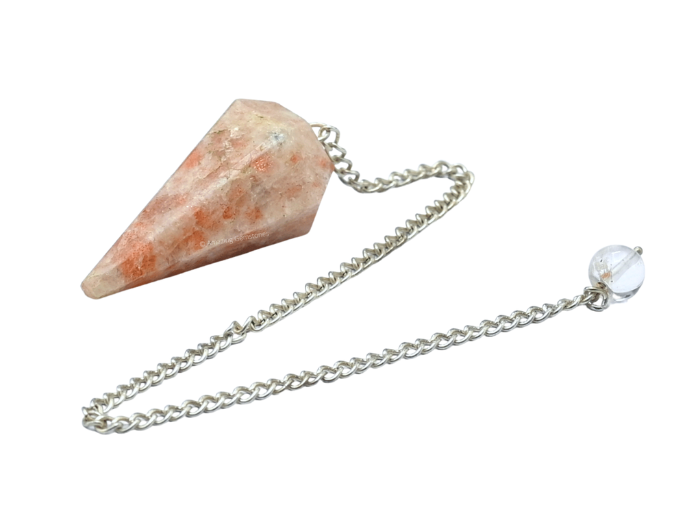Sunstone Dowsing Crystal Pendulum