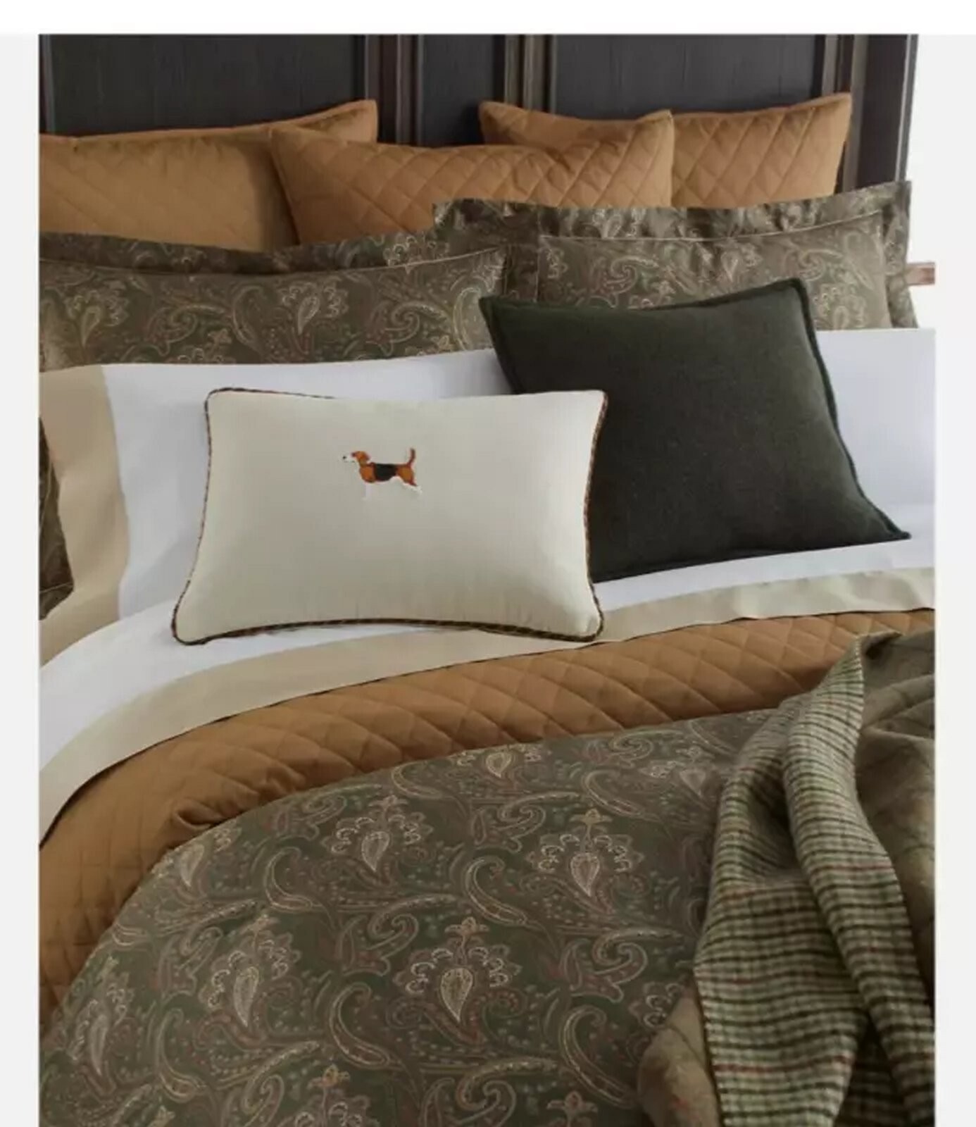 RALPH LAUREN FULL/QUEEN DUVET COVER HERITAGE PAISLEY SAGE MULTI ***NEW*** B881