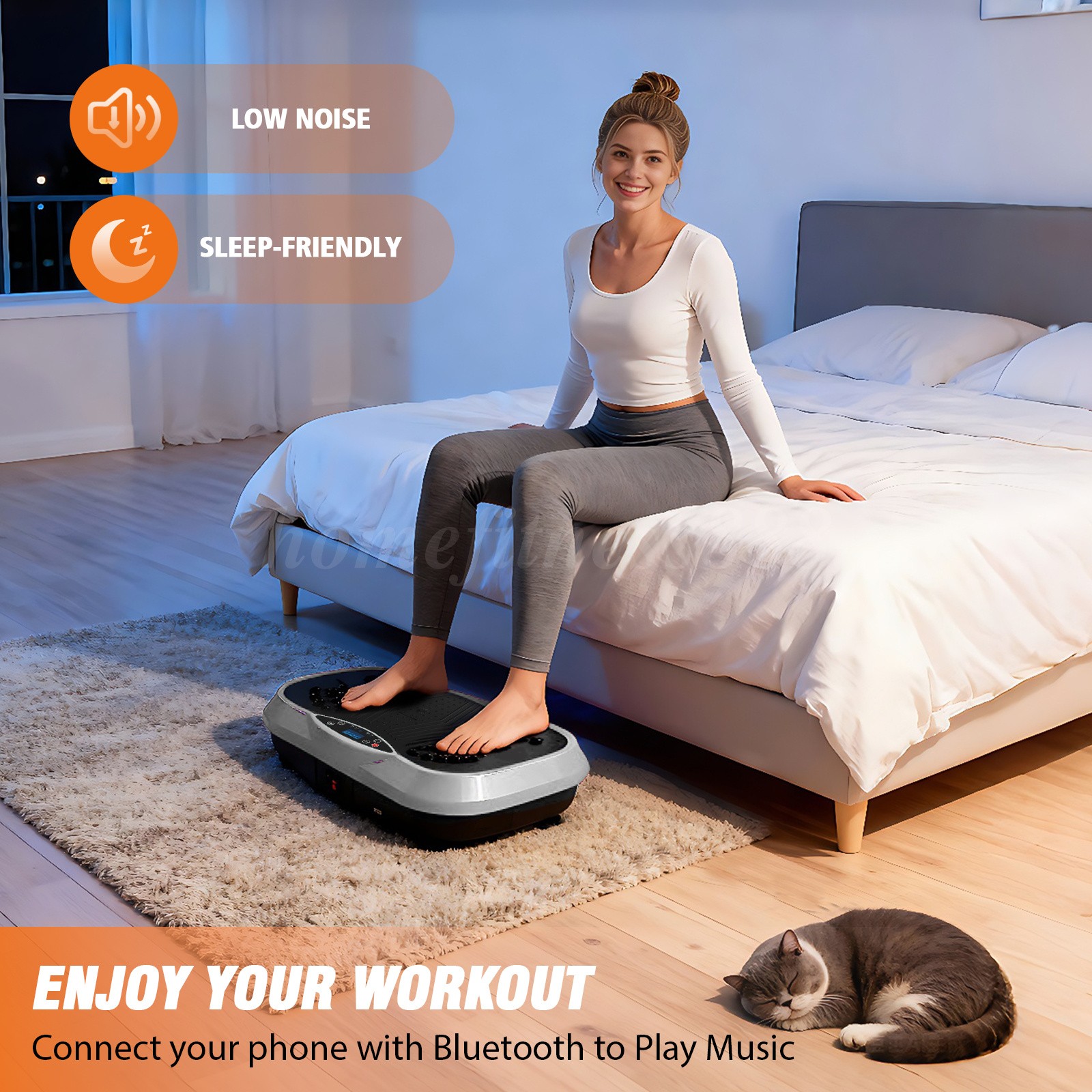 Vibration Plate Exercise Machine for Weight Loss & Lymphatic Drainage Fitness US