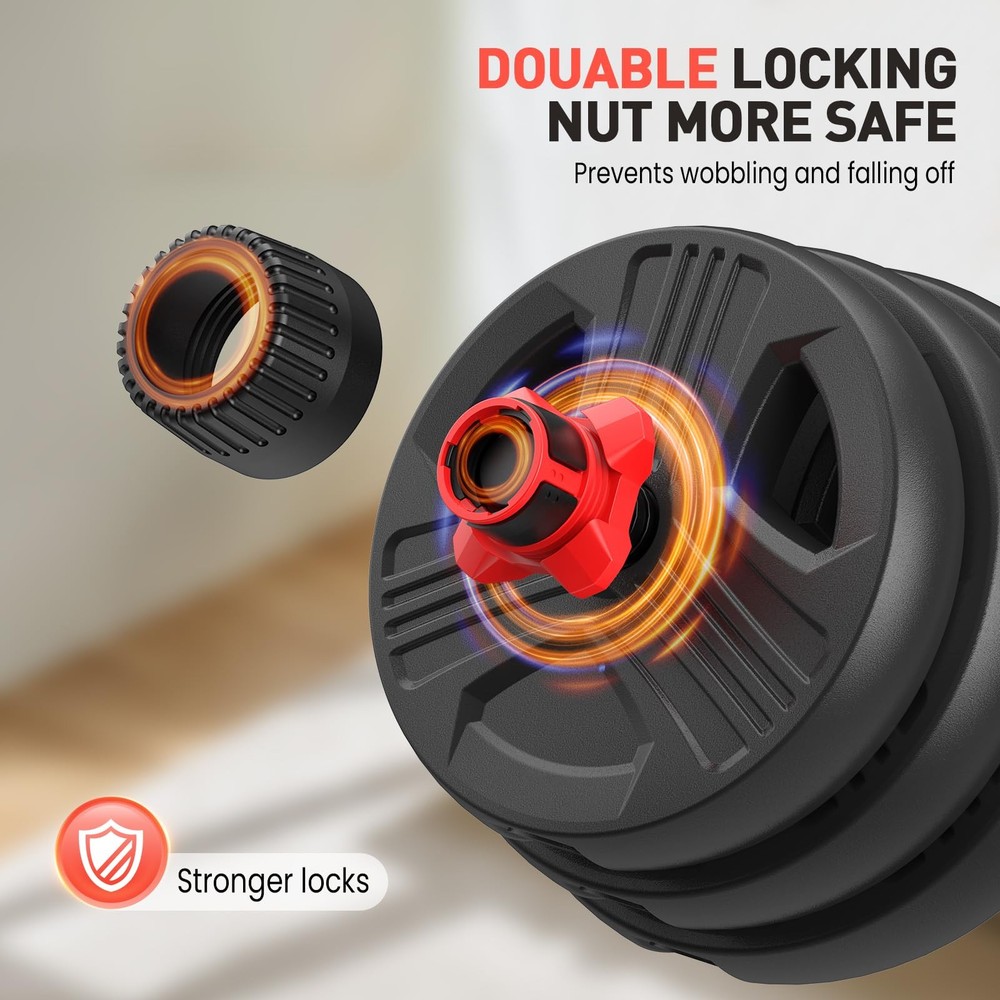 Adjustable Dumbbell Set 20-80lbs - Versatile Free Weights for Home Workouts