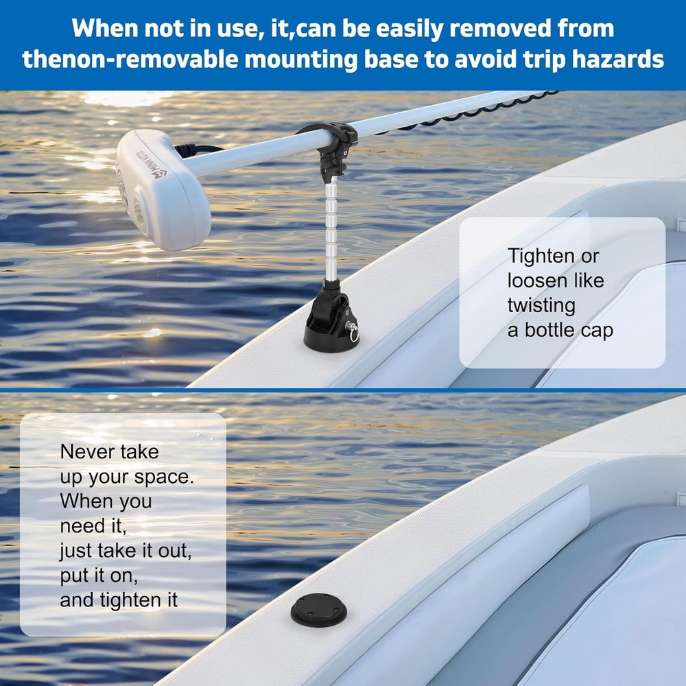 Trolling Motor Stabilizer Mount Support for Minn Kota Terrova, Riptide, Ulterra