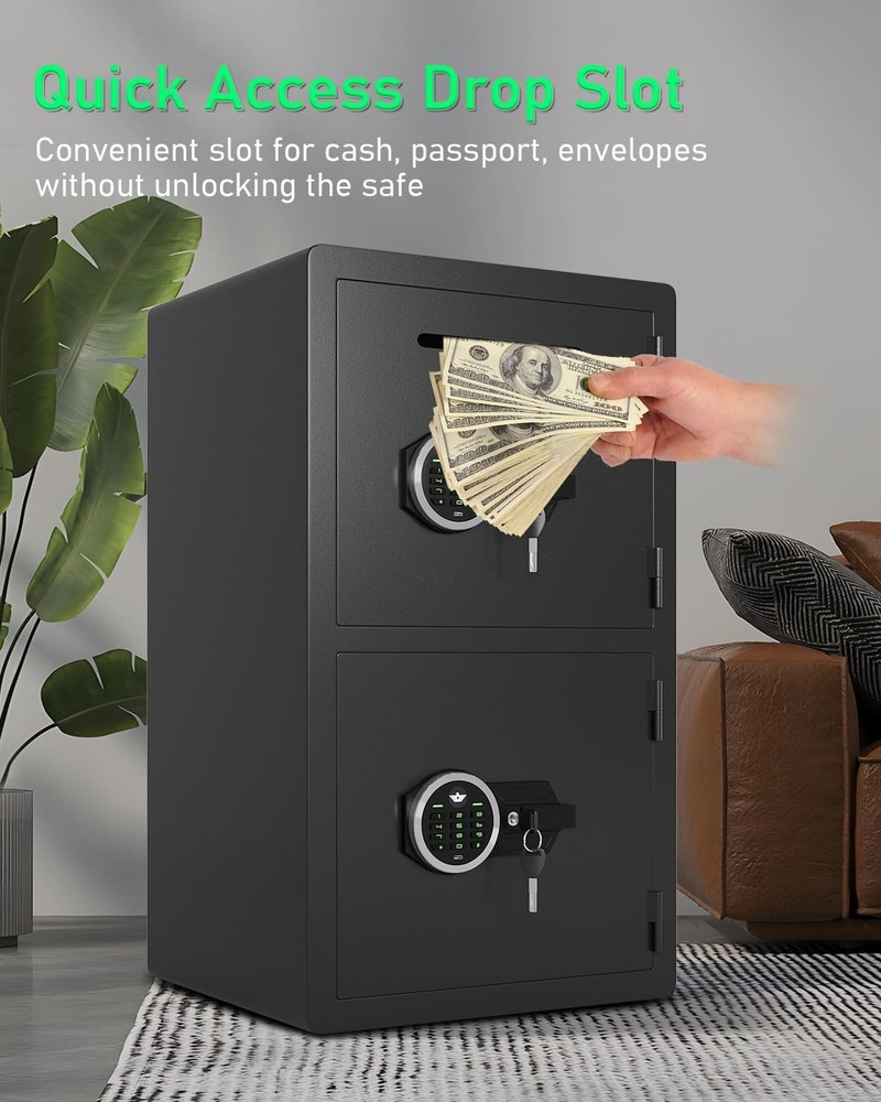 5.0 Cu ft Extra Large Safe Fireproof Waterproof, Digital Security Safe Box wi...