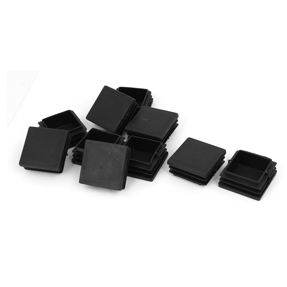 sourcingmap® 40mmx40mm square plastic shutter for black pipe 10pcs