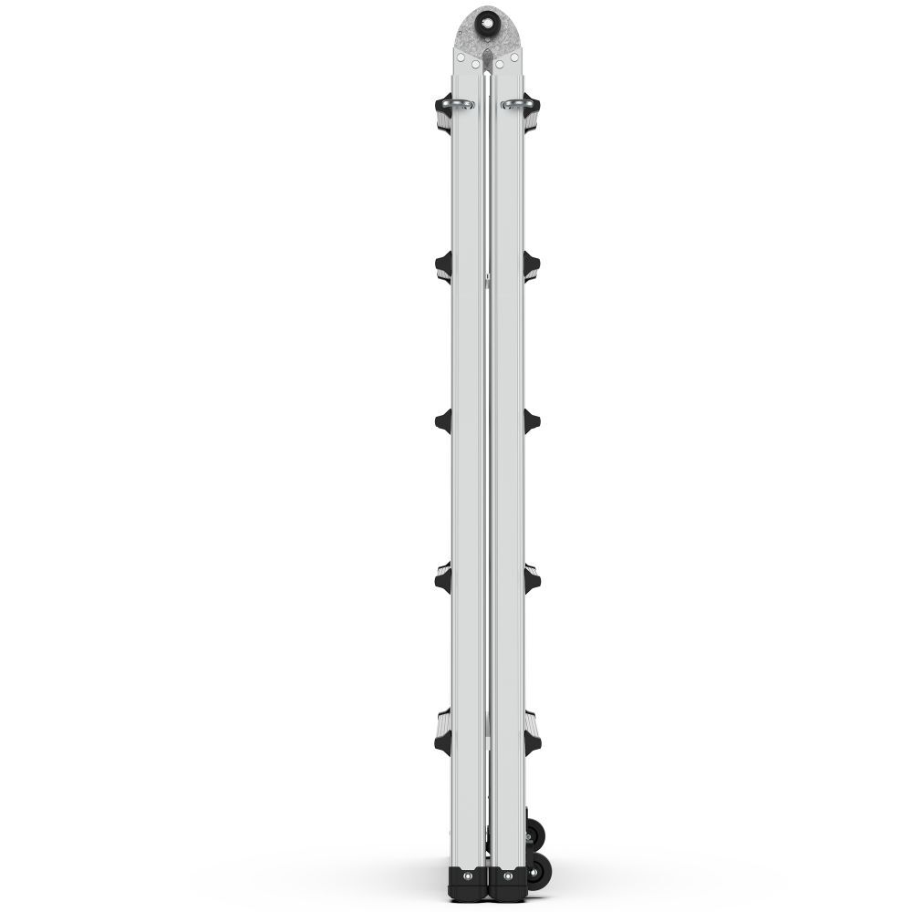 22 Ft Aluminum Adjustable Ladder Folding Portable Stepladder Multi-Use Ladder
