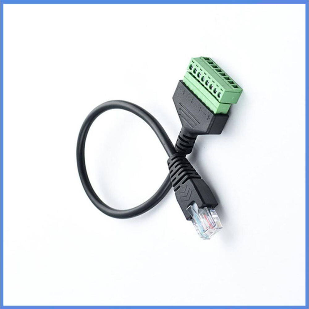 Network RJ45 revolution terminal 8-core extension cable adapter cable can fixed