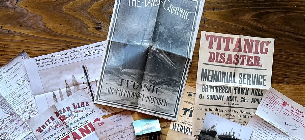 White Star Line Titanic Document Box Collection