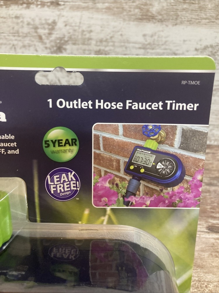 Ray Padula 1-Zone Programmable Electronic Sprinkler Timer for Yard Garden Hose
