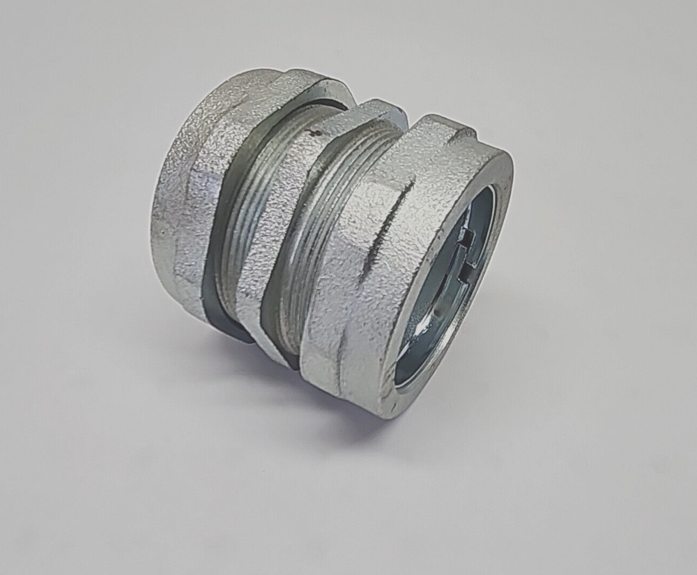 Hines 2" Rigid Threadless Compression Coupling For Rigid/IMC Conduit Zinc Plate