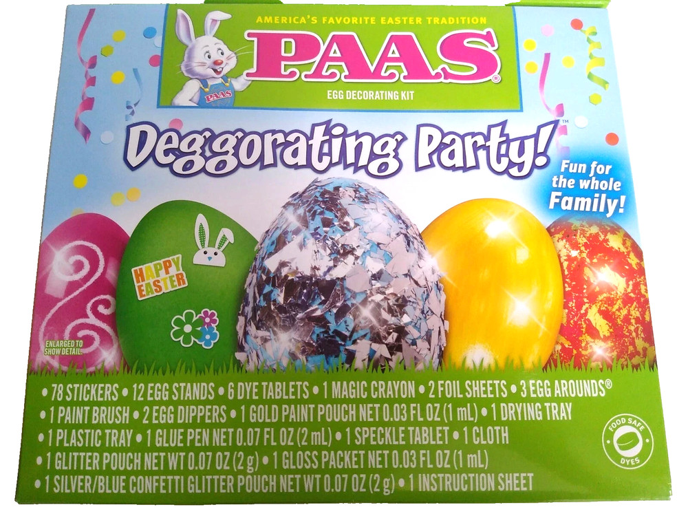 5 Easter Egg Decorating Kits PAAS Easter Tradition Deggorating party s2eabx