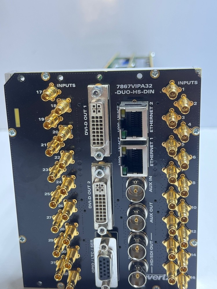 Evertz 7867VIPA32-DUO-HS-DIN +CSX 3G/HD/SD Multi Display Processor Multiviewer