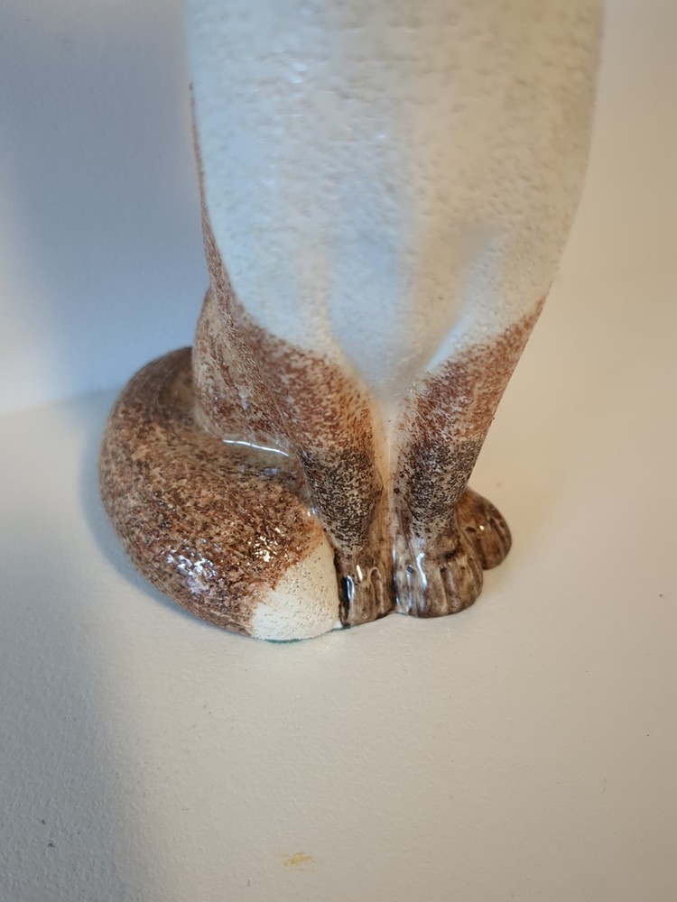Miranda C. Smith Signed Ceramic Fox Figurine Made In England