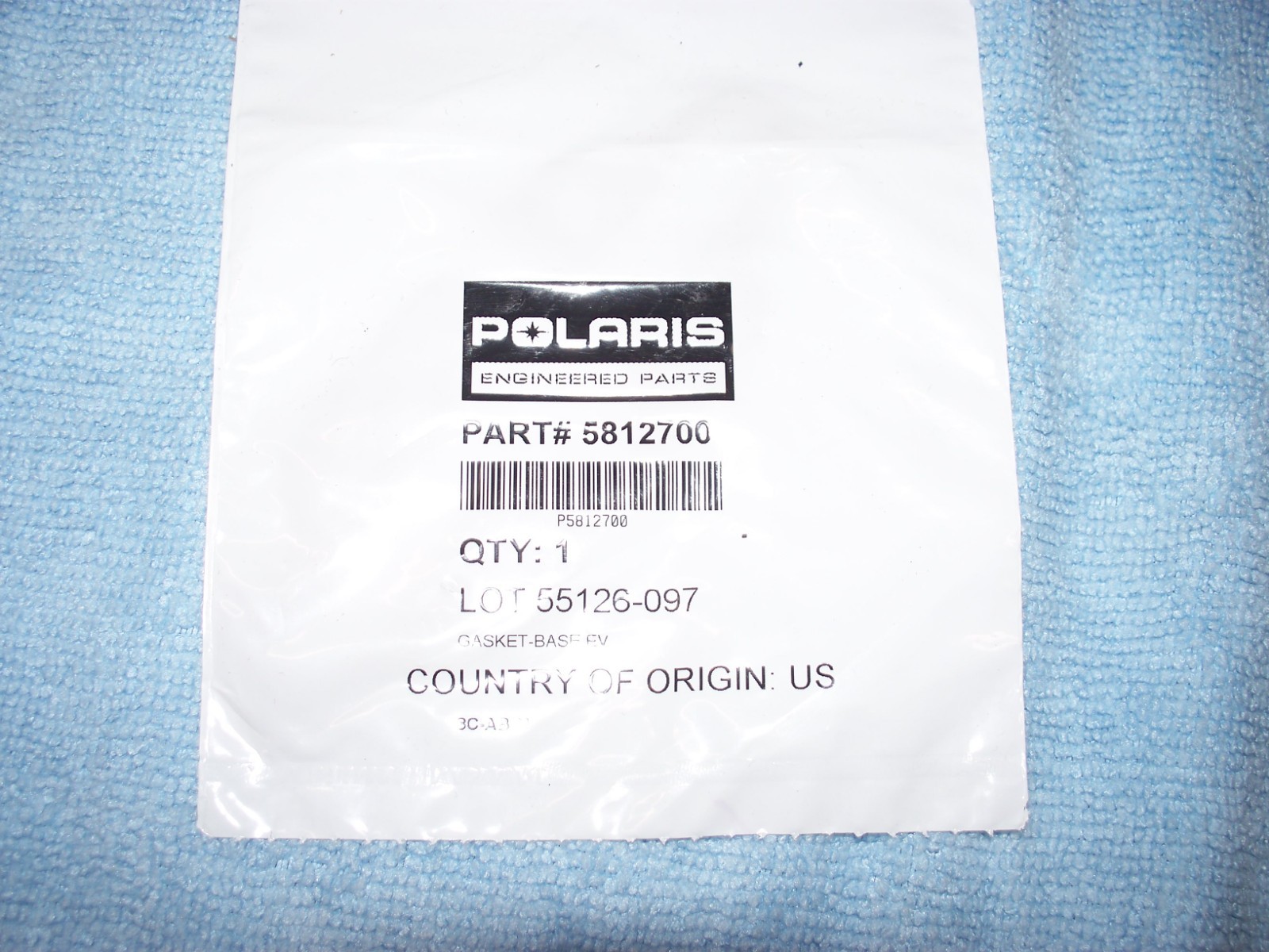 Polaris Snowmobile 2005-2006 Fusion Classic Exhaust Valve Gasket NEW OEM 5812700