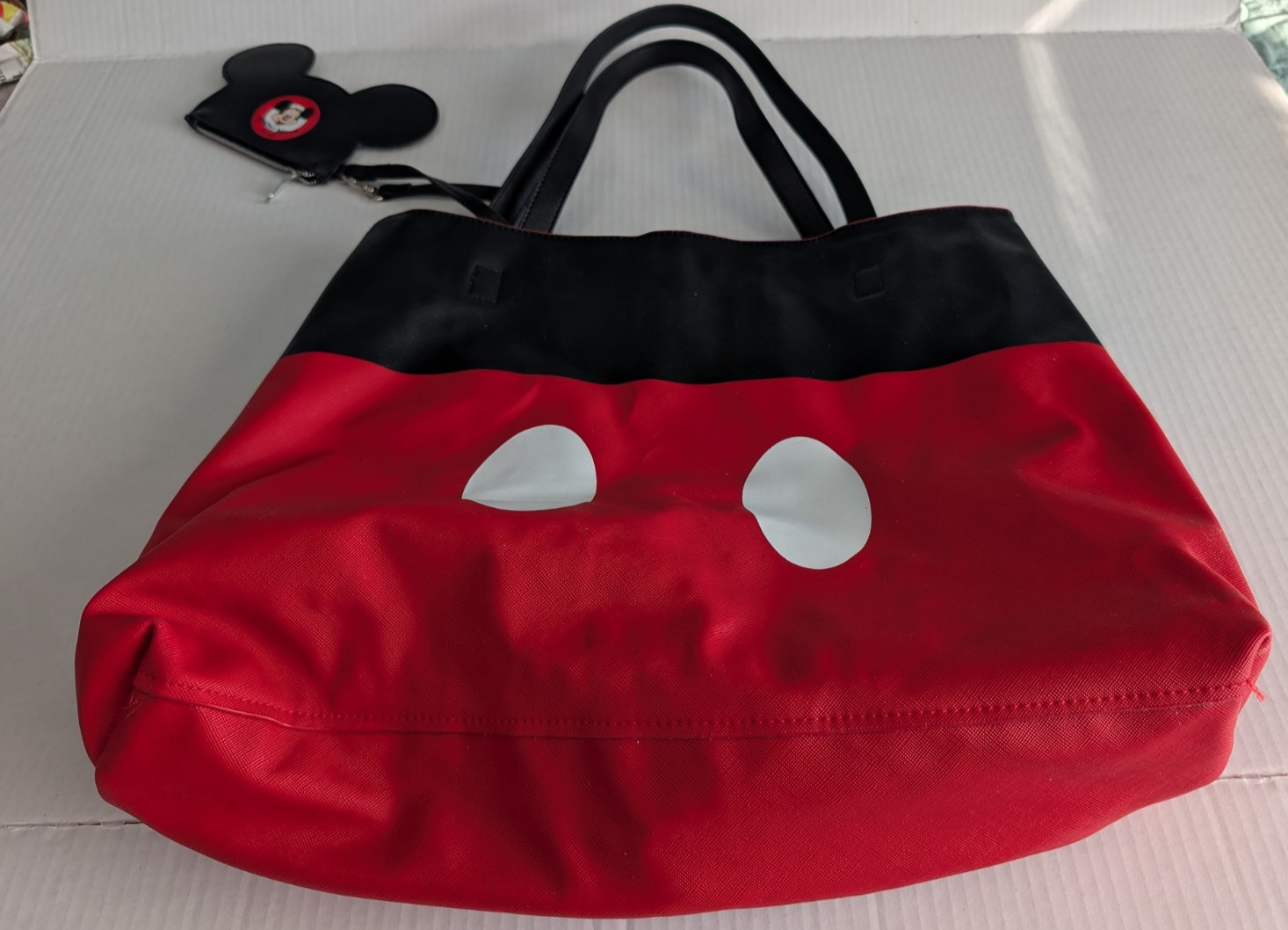 Minnie Mouse Disney Parks Reversible Tote with Mickey Mouse Clubhouse coin purse