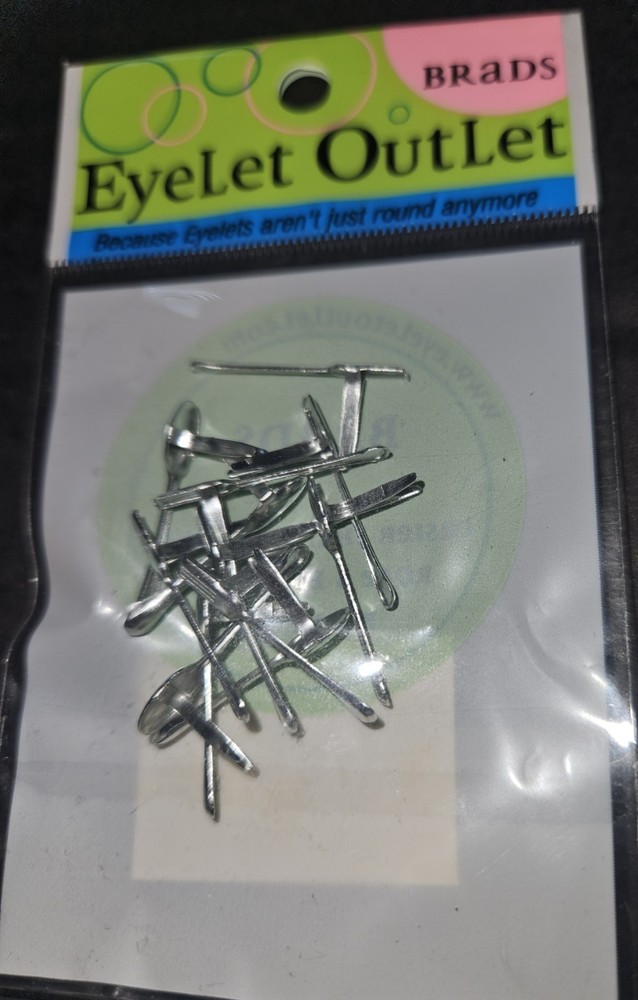 Eyelet Outlet Shape Brads 12/Pkg Utensil Brads