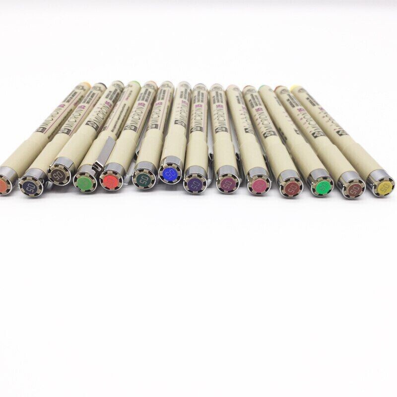 Sakura Pigma Micron Liner Pen Set 14 pcs Color Fineliner Drawing Pen