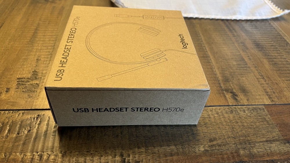 New Logitech USB Headset H570e Stereo - Black