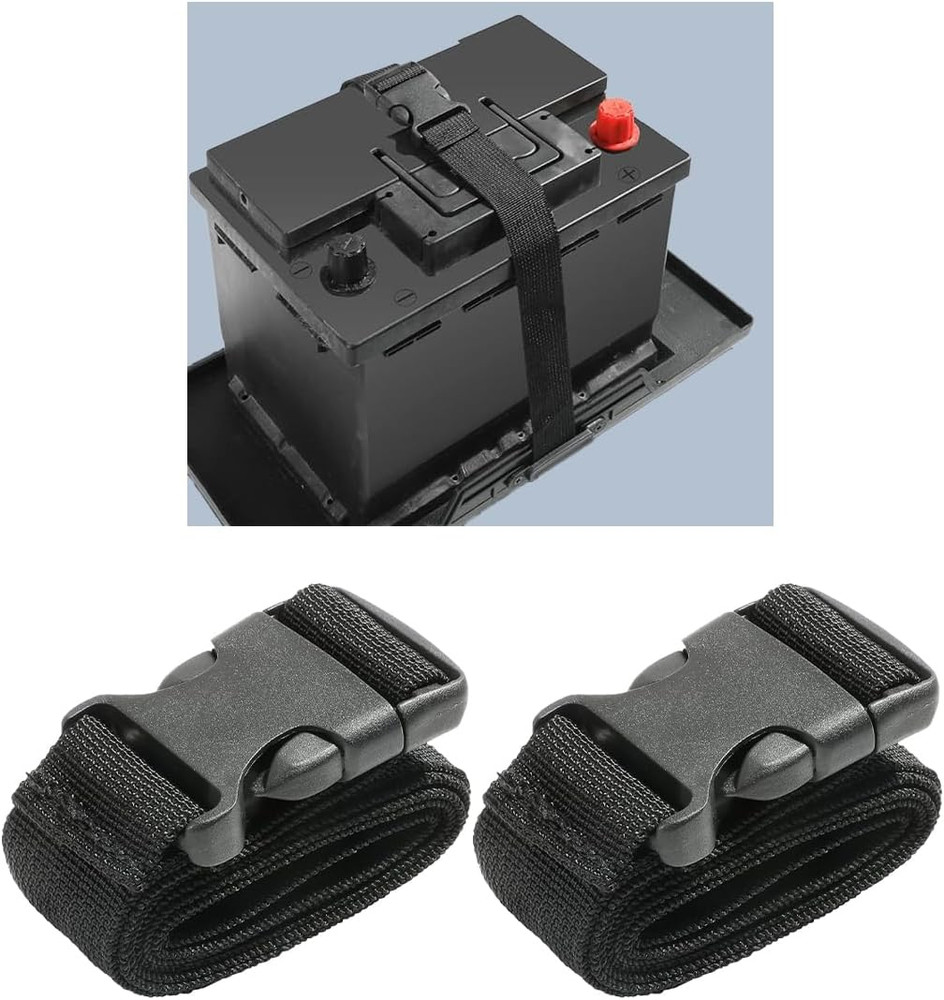 39 Inch Car Battery Tie down Strap, Auto Battery Adjustable Buckle Strap, Traile
