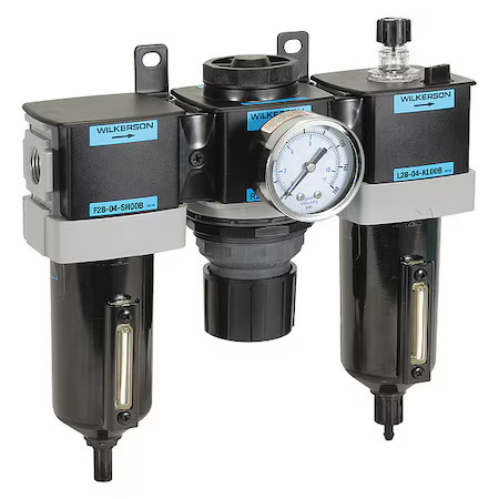 Wilkerson C28-03-Flg0b Filter/Regulator Lubricator, 3 Pcs