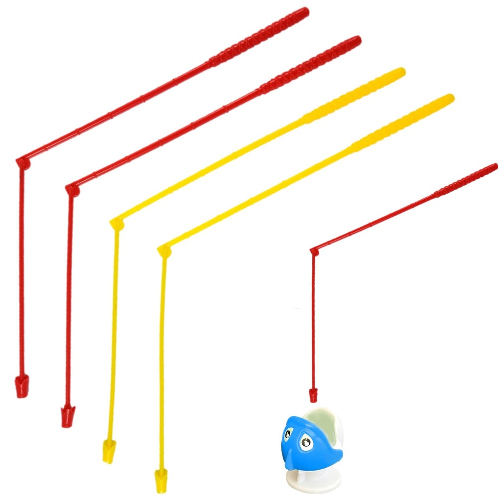 Fishing Game Replacement Rods – 4-Pack, Non-Magnetic Poles Compatible with Ro...