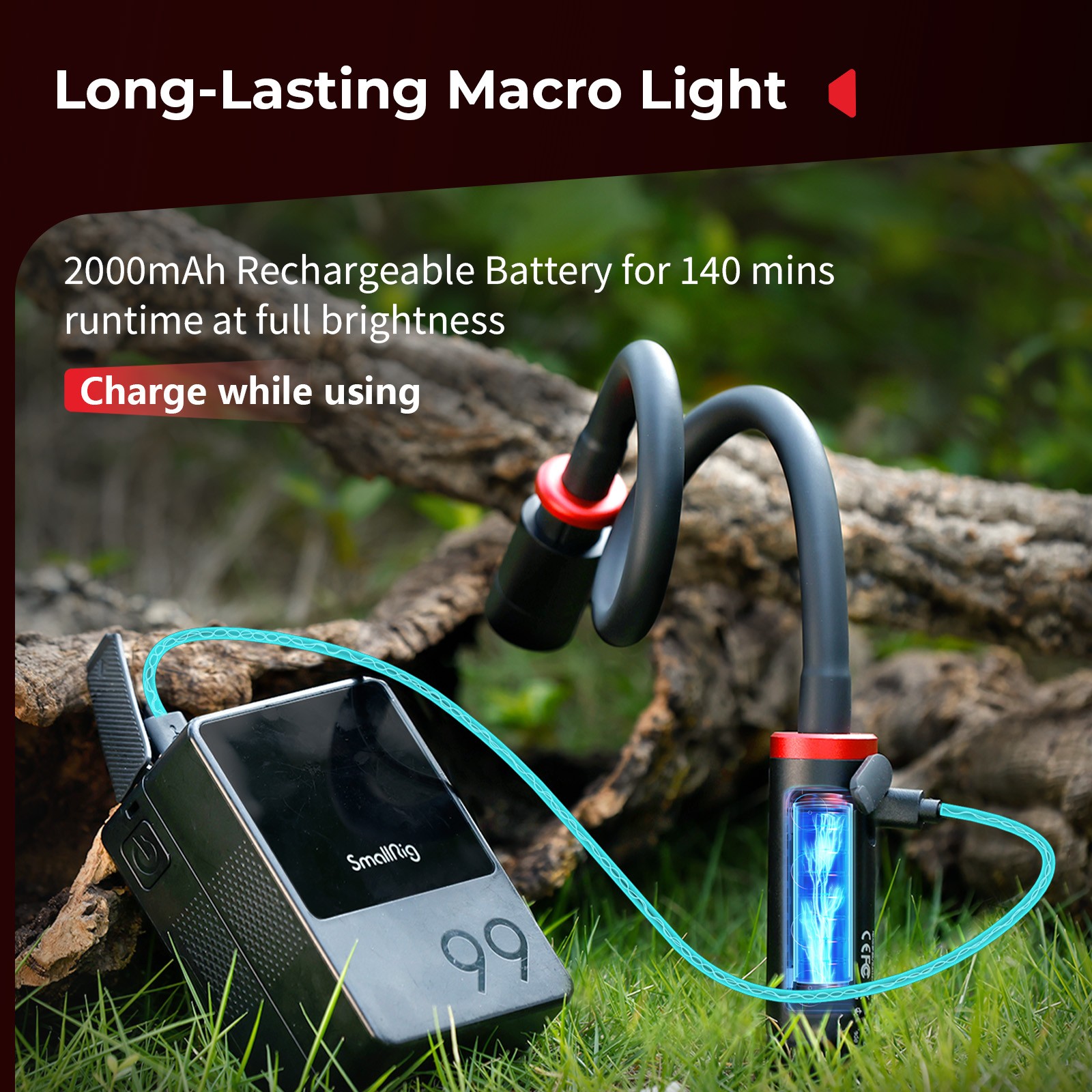 SmallRig RM 03 Macro Photography LED Light,Macro Arm Light for Camera