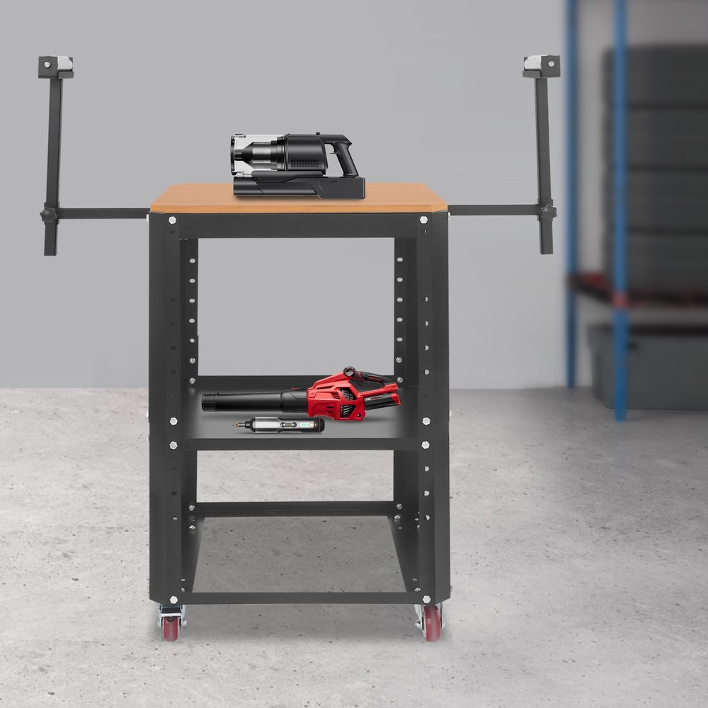 Height Adjustable Rolling Planer Stand Load Capacity Tool Stand w/Wheels 550 lbs