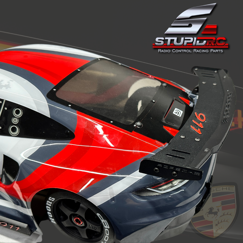 Bittydesign P-GT3R Porsche compatible Body Kit Black StupidRC