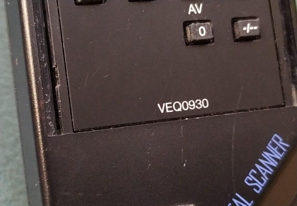 Panasonic Remote Control Unit VTR Digital Scanner VEQ0930