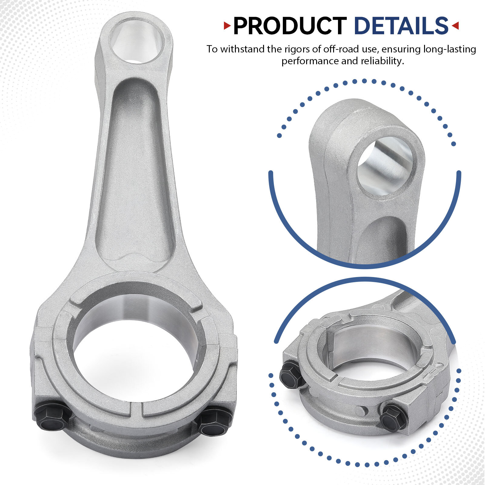 Crankshaft Connecting Rod Assembly for Kawasaki Mule 600 610 SX KAF400 2005-2024