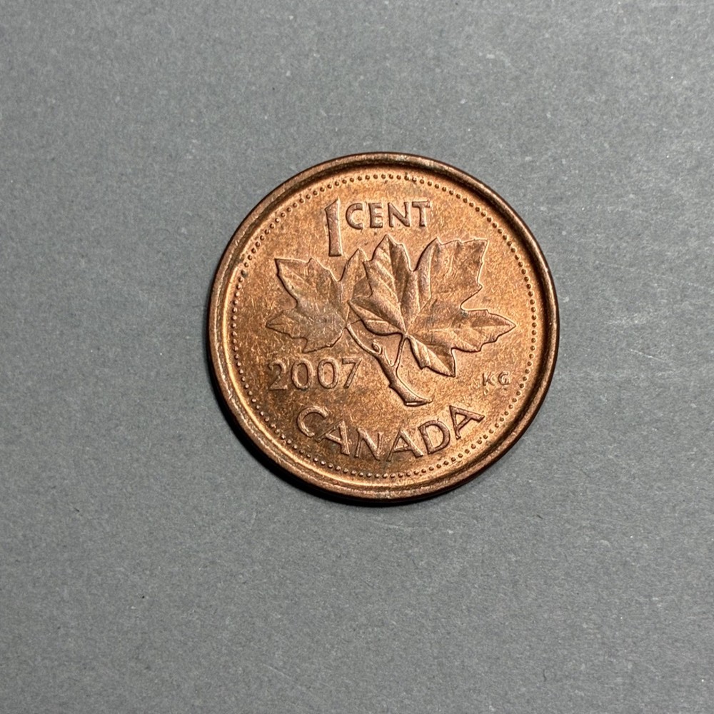 2007 CANADA 1 CENT QUEEN ELIZABETH II CIRCULATED